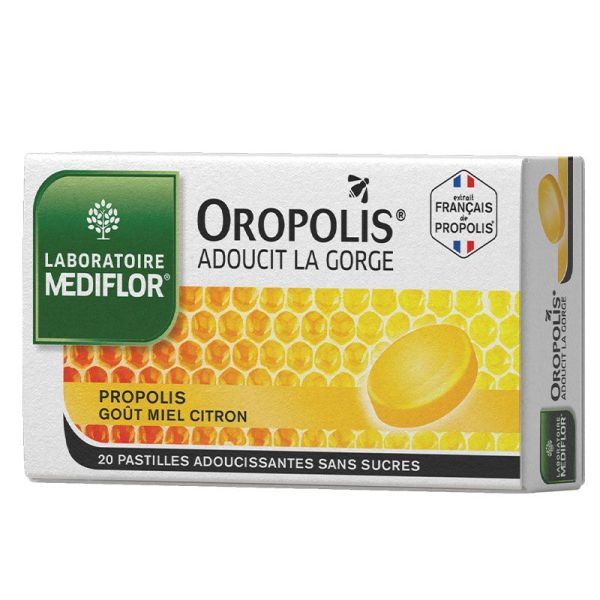 Oropolis Pastilles Adoucissantes pour la Gorge 20 Pastilles