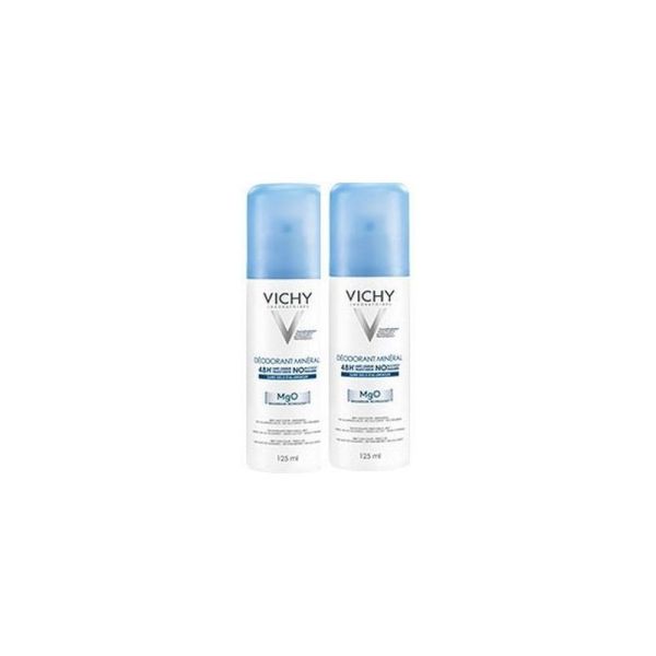 Vichy Déodorant Minéral 48H Lot de 2 x 125 ml