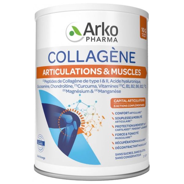 Arkopharma Collagène Articulations & Muscles - 260 g - Souplesse et récupération musculaire