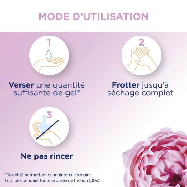 Baccide Gel Hydroalcoolique Mains Pivoine - 100ml - Protection efficace, parfum floral