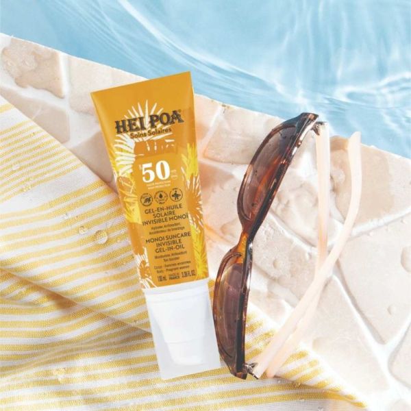 Hei Poa Gel-en-Huile Invisible Solaire SPF50 - 100 ml