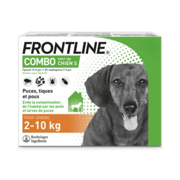 Frontline Combo Chien 2-10 kg - 3 pipettes