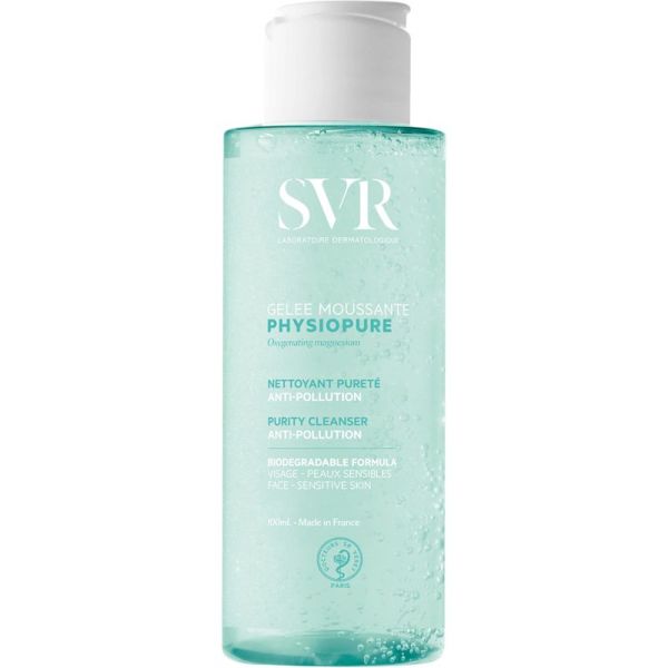 SVR Physiopure Gelée Moussante 100ml – Nettoyant purifiant et oxygénant