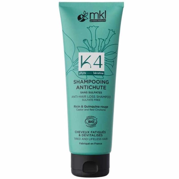 MKL Green Nature K4 Shampooing Anti-Chute 250 ml- Préserve la Densité et Stimule la Croissance