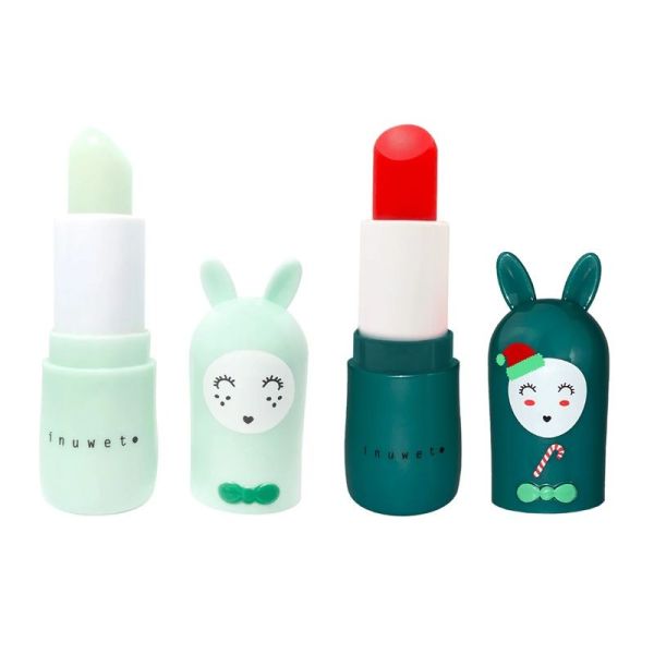 Inuwet Coffret Duo Baumes à Lèvres Pomme & Cerise Star Sequins