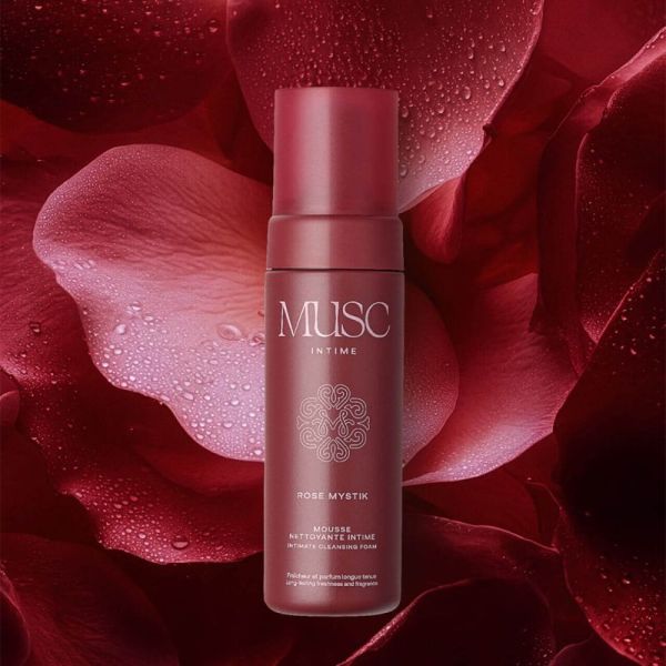 Musc Intime Rose Mystik Mousse Nettoyante Intime 150ml – Douceur et fraîcheur intime