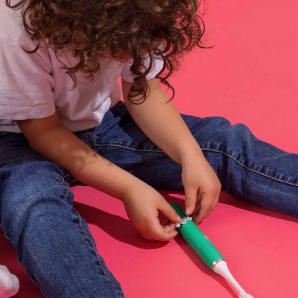 Myvariations Kids Brosse À Dents Électrique Enfant - De 3 à 12 ans - Couleur Vert - 1 unité
