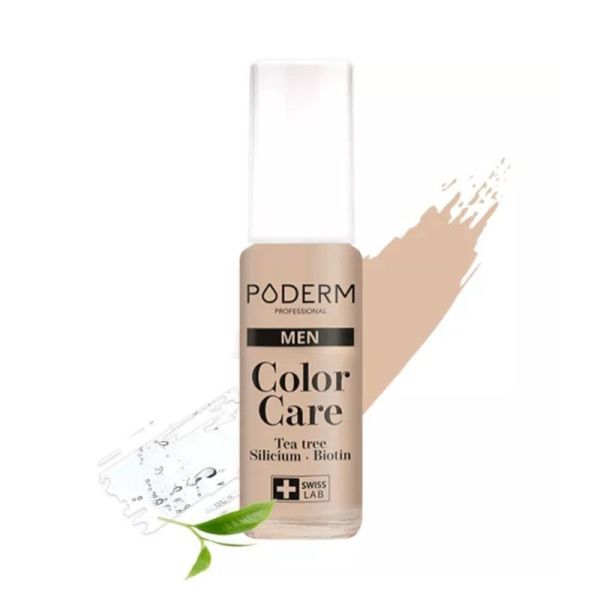 Poderm Vernis à ongles Tea Tree Color Care - Spécial Homme 8ml