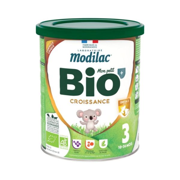 Modilac BIO+ Lait en poudre 3ème âge 10-36 mois - 800g