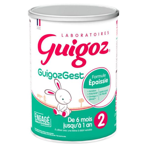 Guigoz Lait Infantile Gest 2 - 2ème âge dès 6 mois - 780 g