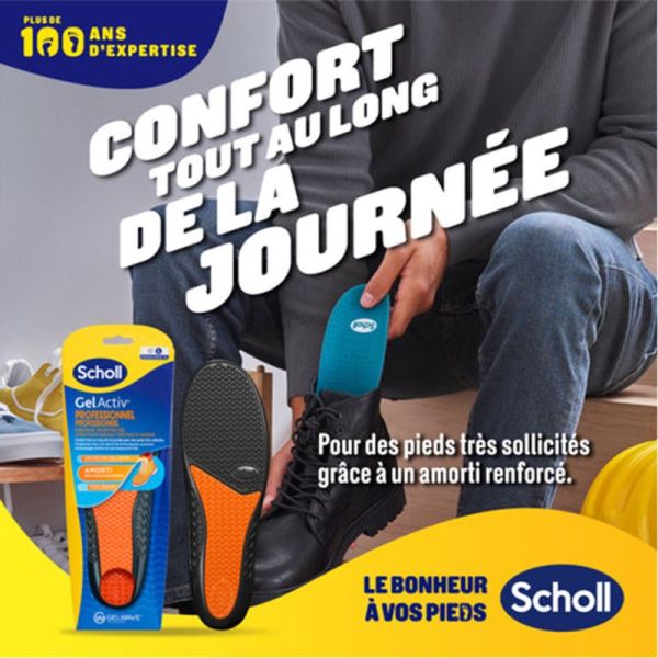 Scholl ExpertSupport Chaussure Professionnelle Taille 40-46,5 1 Paire – Amorti travail intense
