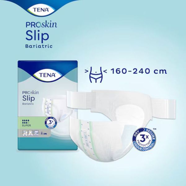 Tena ProSkin Slip Bariatric Super - Taille XXXL (3XL) - 8 protections