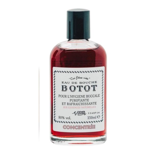 Botot Eau de Bouche Concentrée 150 ml - Hygiène buccale purifiante à la cannelle, girofle et menthe