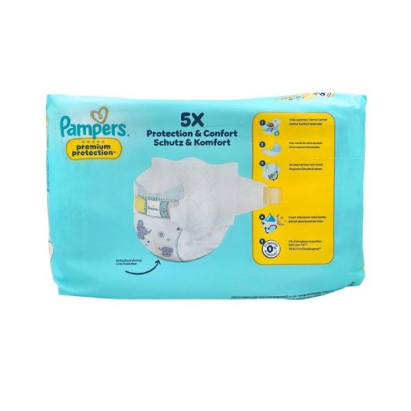 Pampers Premium Protection Couches Taille 0 Moins de 3kg X30 – Confort et sécurité