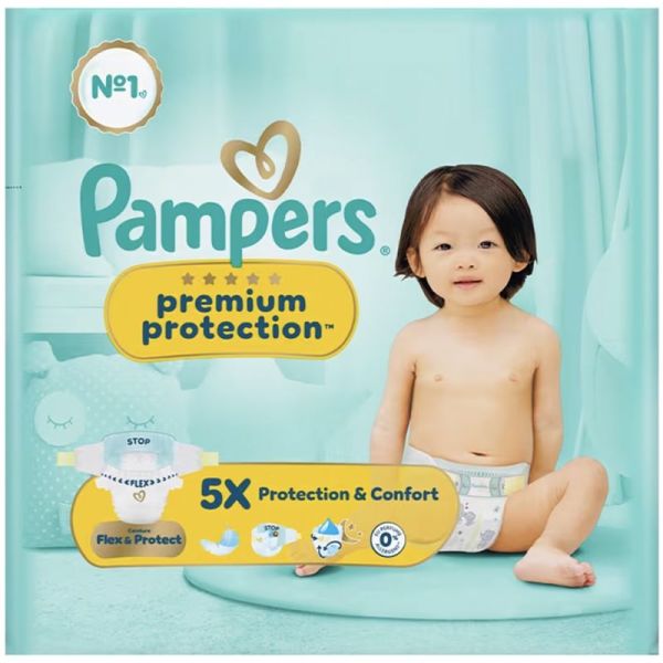 Pampers Premium Protection Couches Taille 0 Moins de 3kg – Confort et sécurité
