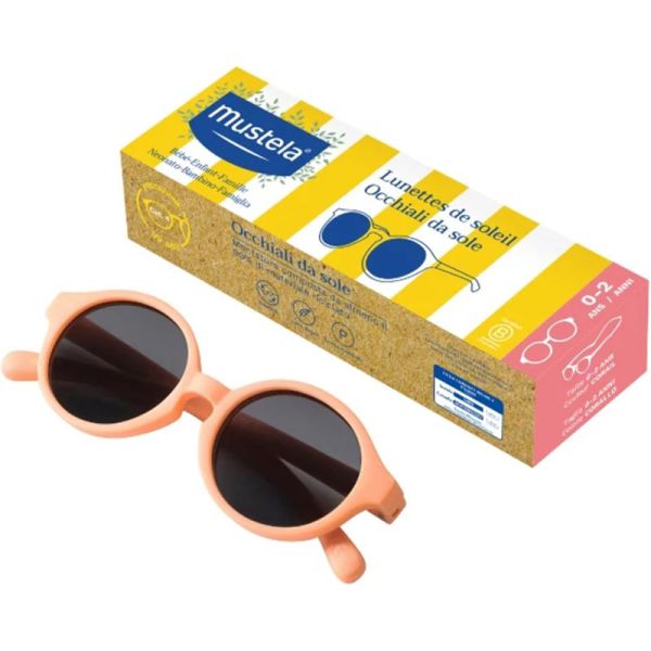 Mustela Lunettes de Soleil Catégorie 4 0-2 Ans Corail – Protection et confort visuel