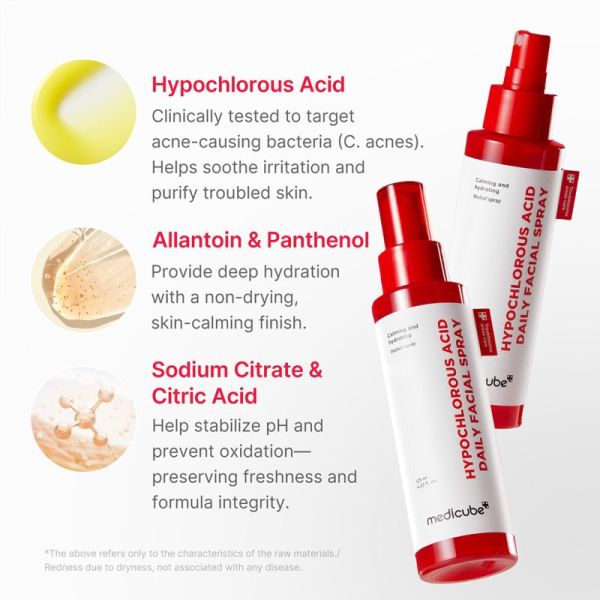 Medicube Spray Apaisant Puissant à l’Acide Hypochloreux 125ml – Peaux acnéiques