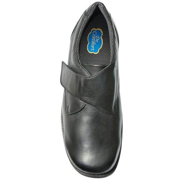 Dr Comfort CHUT Pat Noir - Chaussures Confort Homme Pieds Diabétiques