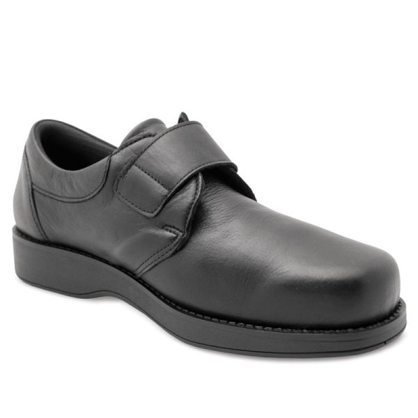 Dr Comfort CHUT Pat Noir - Chaussures Confort Homme Pieds Diabétiques