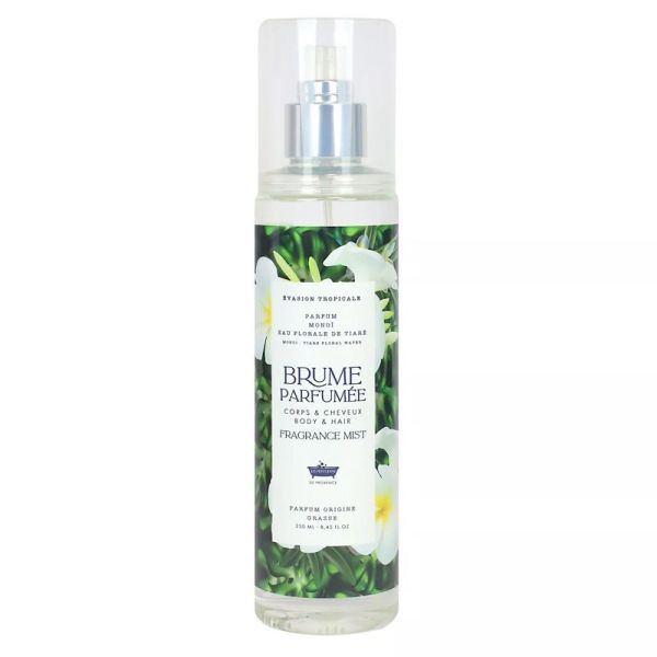 Les Petits Bains de Provence Brumes cheveux et corps 250 ml - Monoï Eau Florale de Tiaré