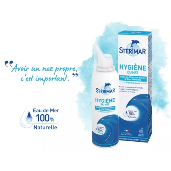 Stérimar Hygiène du Nez 100ml – Lavage et prévention ORL