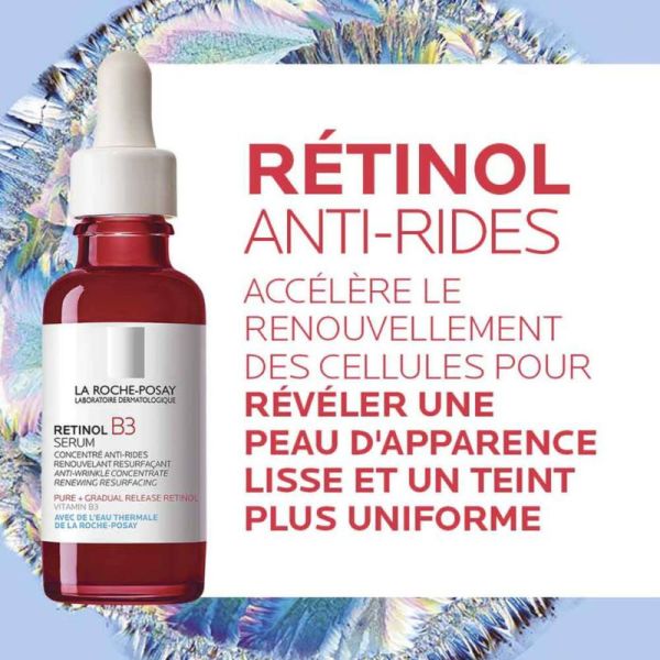 La Roche-Posay Serum Retinol B3 - Concentré Anti-Rides Régénérant Resurfaçant 30ml
