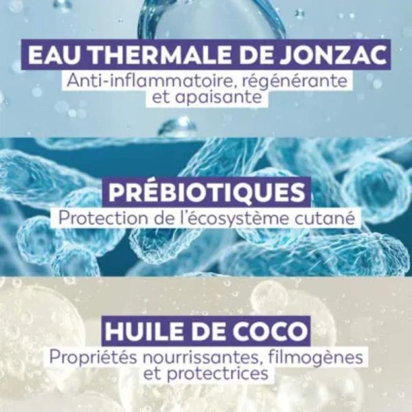 Jonzac Nutritive ATO Huile lavante relipidante 500ml - Anti-grattage et apaisante pour peaux atopiques
