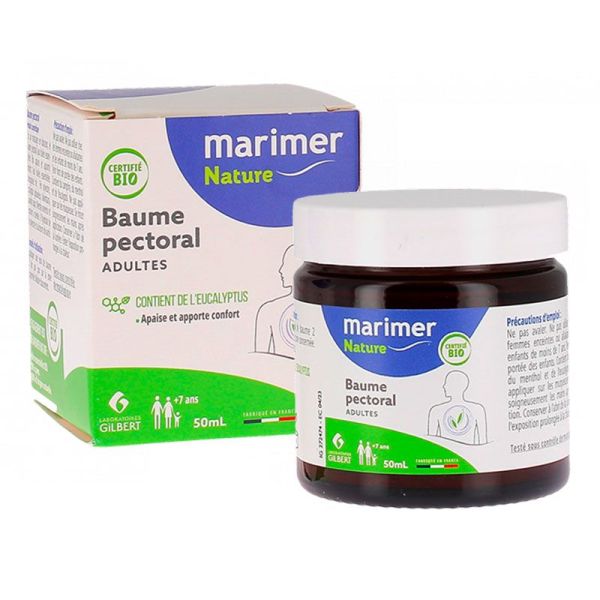 Marimer Nature Baume Pectoral Adultes Bio - Pot de 50 ml