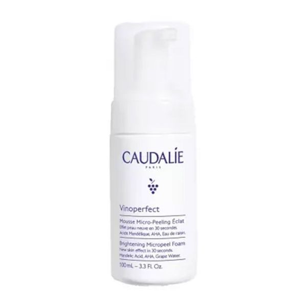 Caudalie Vinoperfect Mousse Micro-Peeling Éclat - Élimine les Impuretés et Cellules Mortes - 100 ml