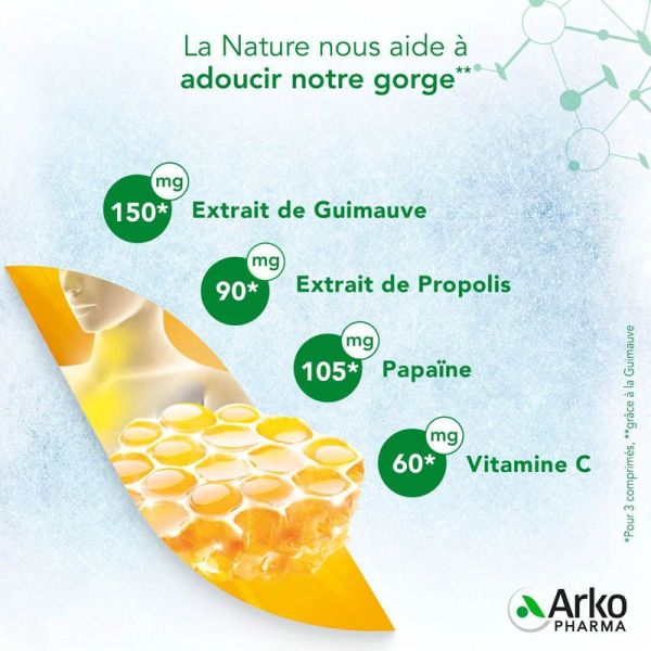 Activox Propolis 20 Comprimés à Sucer - Action flash, apaise la gorge et les cordes vocales, soutient le système immunitaire