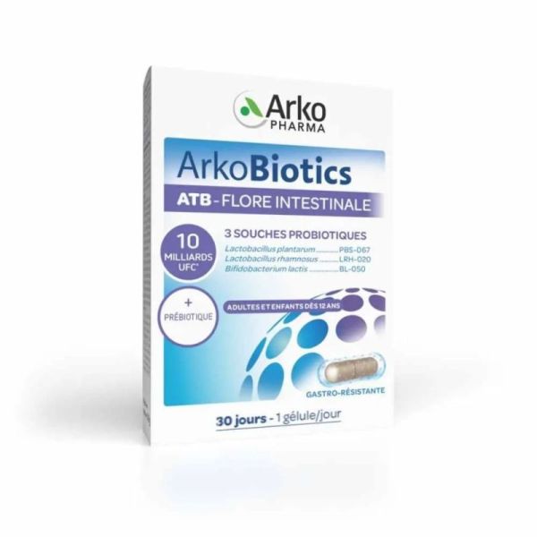Arkopharma ArkoBiotics ATB Flore Intestinale Équilibre Microbiote - 30 Gélules
