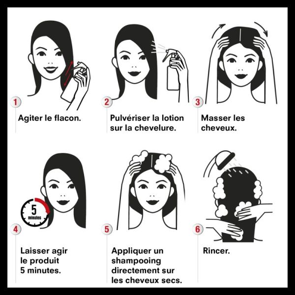 Pouxit Flash Anti-Poux et Lentes Spray - 2 x 150 ml - OFFRE SPÉCIALE - Élimination rapide en 5 minutes