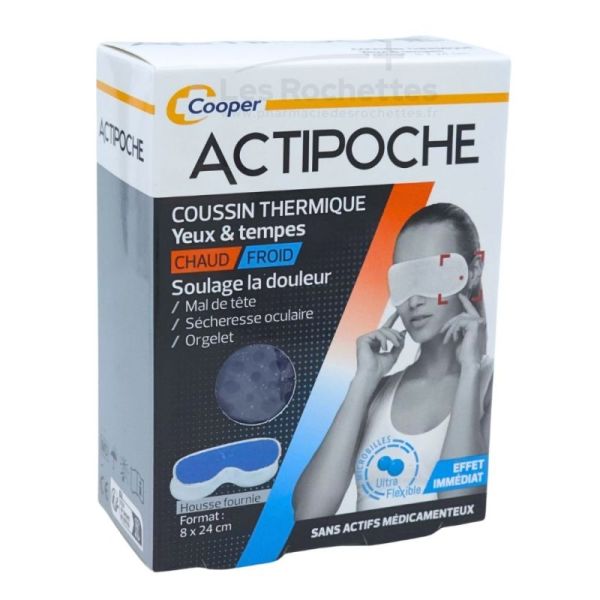 Cooper Actipoche Coussin thermique Yeux et tempes Microbilles