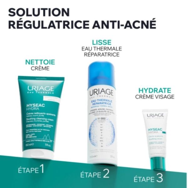 Uriage Hyseac Hydra Crème Nettoyante Apaisante 150 ml – purifie et apaise les peaux acnéiques