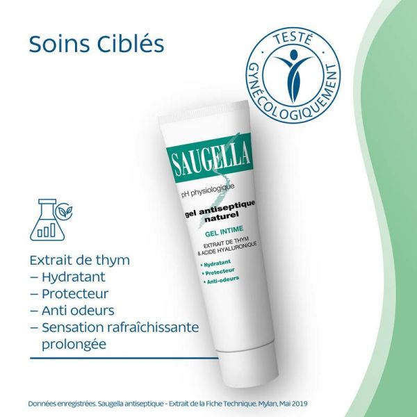 Saugella Gel Antiseptique Naturel 30 ml