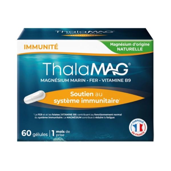 Thalamag Magnésium Marin Immunité - Soutien au Système Immunitaire - 60 gélules