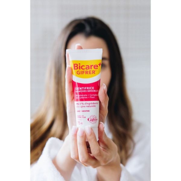 Gifrer Bicare Plus Dentifrice Gencives Sensibles - 75ml - Protection des gencives sensibles