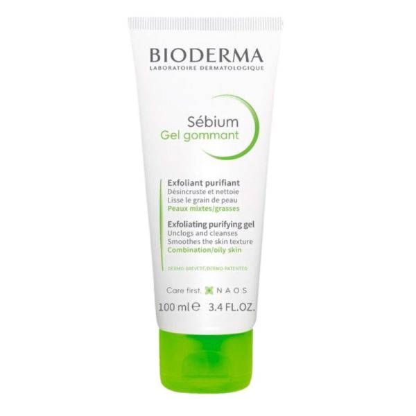 Bioderma Sébium Gel Gommant Exfoliant Purifiant Peaux Mixtes à Grasses - 75ml