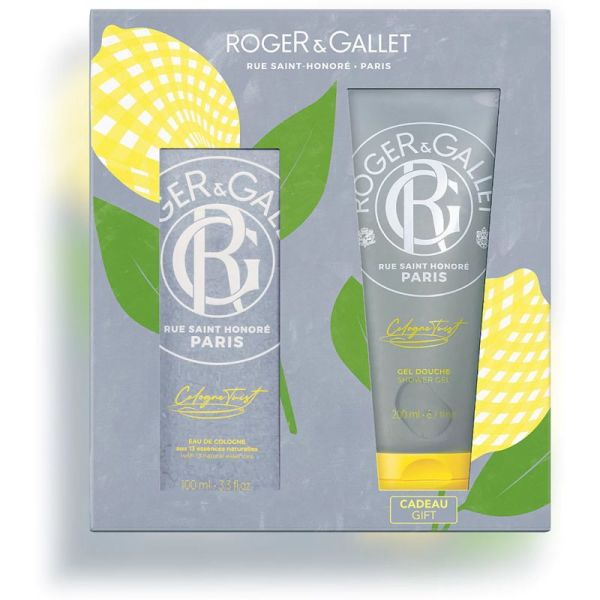 Roger & Gallet Coffret Cologne Twist Eau de Cologne 100ml + Gel Douche 200ml OFFERT