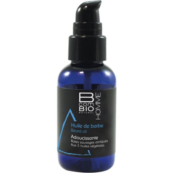 BcomBIO Homme Huile de Barbe - 50 ml - Nourrit, discipline et sublime la barbe