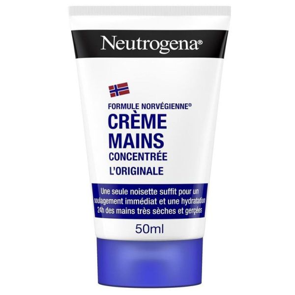 Neutrogena Formule Norvégienne Crème Mains Concentrée L'Originale 50ml - Mains très sèches et gerçées