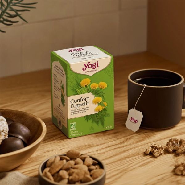Yogi Tea Confort Digestif 17 sachets – Infusion bien-être