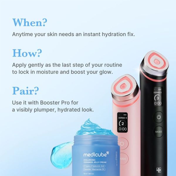 Medicube Gelée-Crème Hydratante Acide Hyaluronique et Céramides 50ml – Hydratation et fermeté