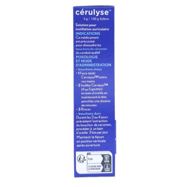 Cérulyse Solution Auriculaire 10ml - Bouchon de Cérumen