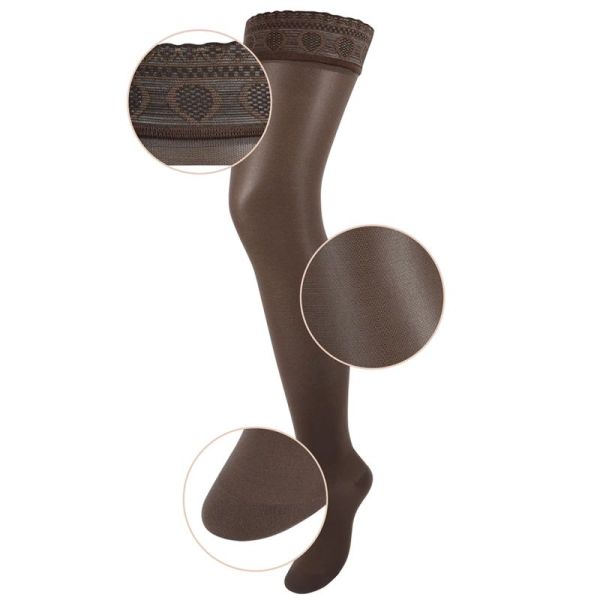 Thuasne Venoflex Incognito Absolu C2 Bas-Cuisses de Contention Normal – Effet seconde peau