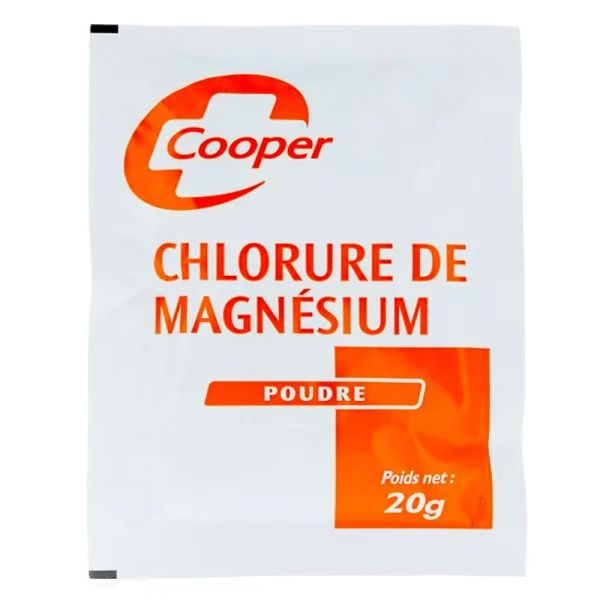 Chlorure de Magnesium Cooper Poudre - Sachet Indivisuel 20g - Lutte Contre la Fatigue et les Crampes