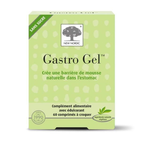 New Nordic Gastro Gel 60 comprimés - Soulagement des brûlures d'estomac et de l'acidité