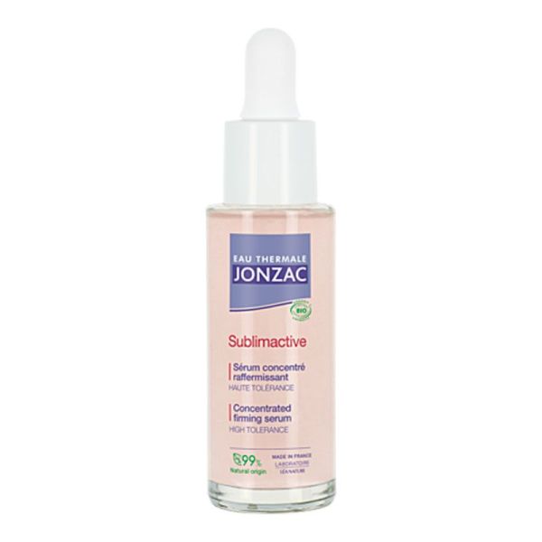 Jonzac Sublimactive Sérum Concentré Raffermissant Bio - Lisse et Raffermit la Peau - 30 ml