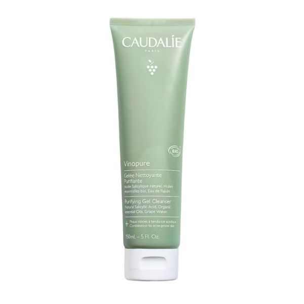 Caudalie Vinopure Gelée Nettoyante Purifiante Bio Peaux Mixtes à Grasses - 150ml