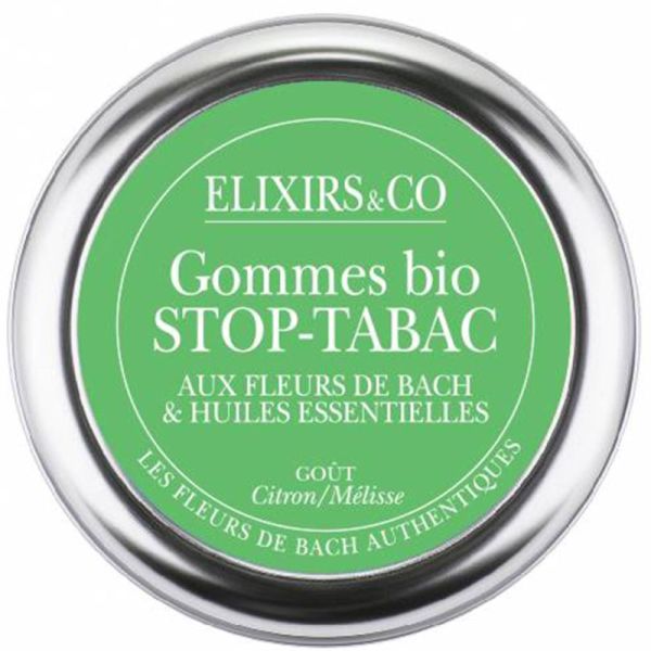 Elixirs & Co Gommes Bio Stop-Tabac Fleurs de Bach 45g – Soutien et sevrage serein